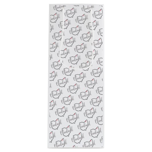 クリーブランドオハイオ愛 ワインギフトバッグ (正面)