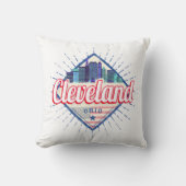 クリーブランドオハイオ統一された州ズスカイラインヴィンテージUSA クッション (正面)