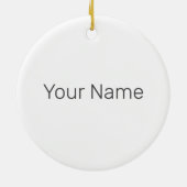 クリーブランドオハイオ統一された州ズスカイラインヴィンテージUSA セラミックオーナメント (裏面)