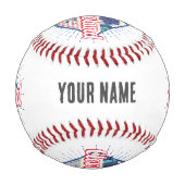 クリーブランドオハイオ統一された州ズスカイラインヴィンテージUSA 野球ボール (裏面)