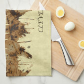 クリーブランドオハイオ都市景観 キッチンタオル (四つ折り)