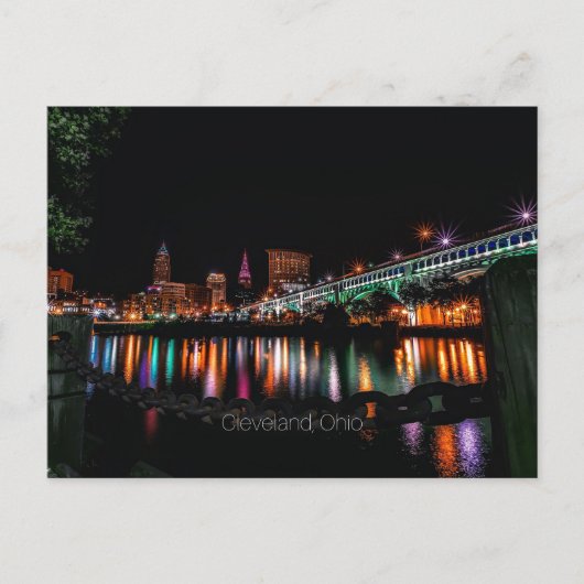 クリーブランドオハイオ都市景観 ポストカード (正面)