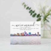 クリーブランドスカイライン移動案内はがき 案内ポストカード (スタンド正面)