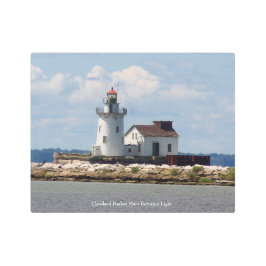 クリーブランドハーバーメインエントランスライトメタルプリント メタルプリント