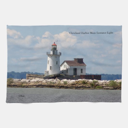 クリーブランドハーバーメインエントランスライト キッチンタオル (横)