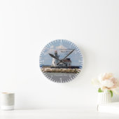 クリーブランドハーバーメイン玄関ライトクロック ラウンド壁時計 (ホーム)