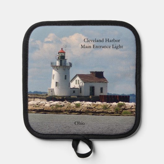 クリーブランドハーバーメイン玄関ライトポットホルダー 鍋敷き (正面)