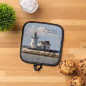 クリーブランドハーバーメイン玄関ライトポットホルダー 鍋敷き (トップダウン)