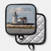 クリーブランドハーバーメイン玄関ライトポットホルダー 鍋敷き (正面/裏面)