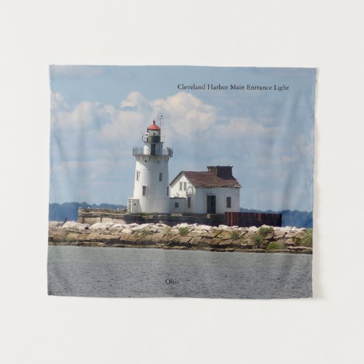 クリーブランドハーバーメイン玄関ライト タペストリー (正面(横))