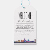 クリーブランドパーソナライズされたウェルカムギフトラベル ギフトタグ (正面)