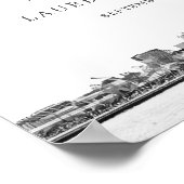 クリーブランドパーソナライズされたスカイライン結婚の歓迎 ポスター (角)