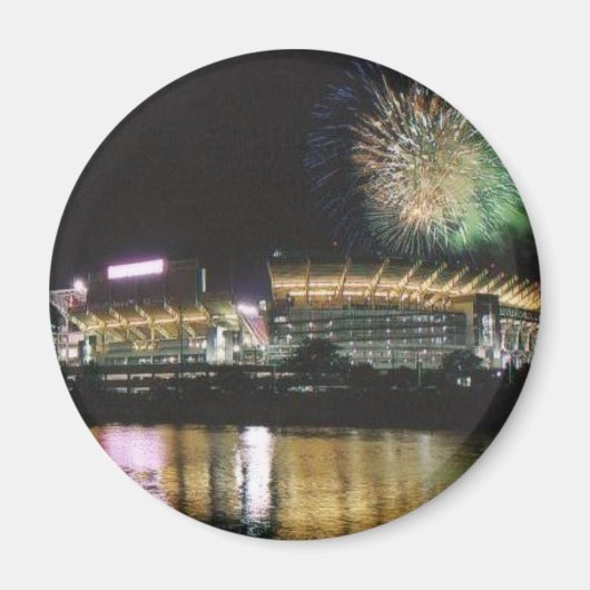 クリーブランドブラウンズサッカースタジアムファイアーワード マグネット (正面)