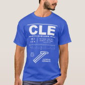 クリーブランドホプキンス国際的エアポートCLE Tシャツ (正面)