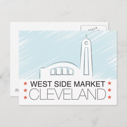 クリーブランドポストカードのウェストサイドマーケット ポストカード (正面/裏面)