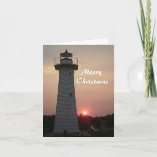 クリーブランドライトハウスクリスマスカード サンキューカード (正面)