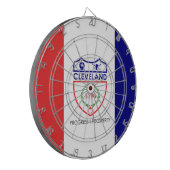 クリーブランド国旗（オハイオ） ダーツボード (正面左)
