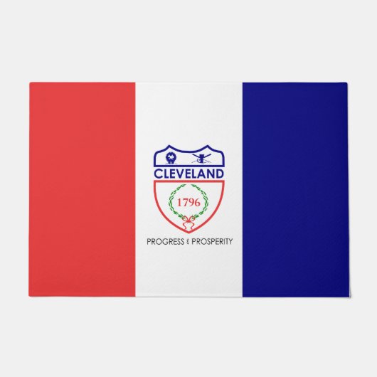 クリーブランド国旗（オハイオ） ドアマット (正面)