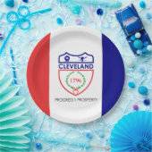 クリーブランド国旗(オハイオ) ペーパープレート (パーティー)