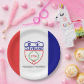 クリーブランド国旗(オハイオ) ペーパープレート (パーティー)