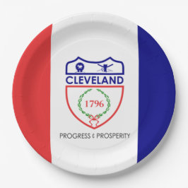 クリーブランド国旗（オハイオ） ペーパープレート