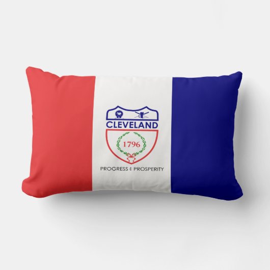 クリーブランド国旗（オハイオ） ランバークッション (正面)