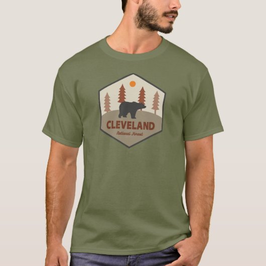 クリーブランド国有林の熊 Tシャツ (正面)