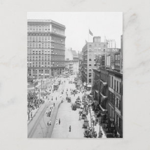 クリーブランド市公共広場1915年 ポストカード