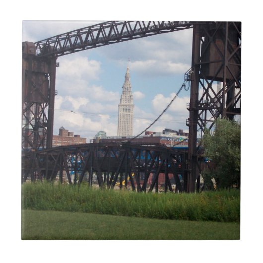 クリーブランド末端タワー(橋)のタイル タイル (正面)