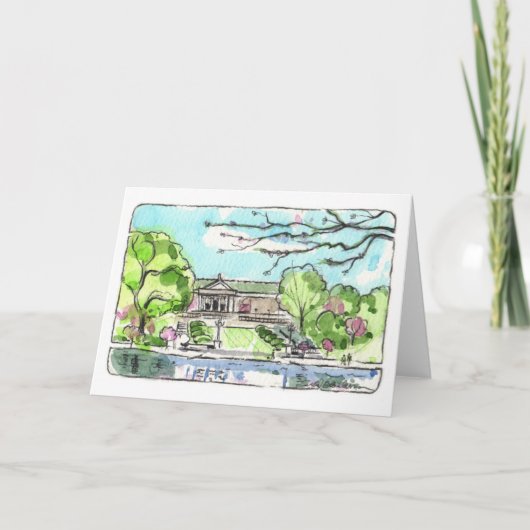 クリーブランド美術館折り畳みグリーティングカード カード (正面)