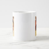 クリーブランド自転車アメリカンガールインイエロー ジャンボコーヒーマグカップ (正面)