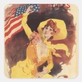 クリーブランド自転車アメリカンガール スクエアシール (正面)