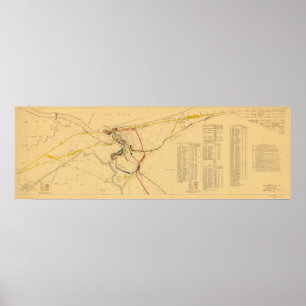 クリーブランド鉄道統一地図1934 ポスター