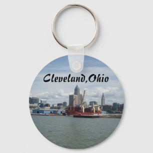 クリーブランド、エリー湖のkeychainのオハイオ州 キーホルダー