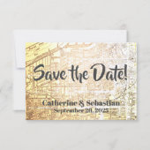 クリーブランド、オハイオ州のヴィンテージの地図 セーブザデート (正面)