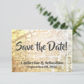 クリーブランド、オハイオ州のヴィンテージの地図 セーブザデート (スタンド正面)