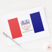 クリーブランド、オハイオ州の旗 長方形シール (封筒)