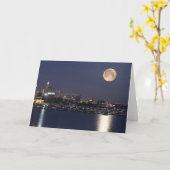 クリーブランド、オハイオ州の極度の月の設定 カード (黄色い花)