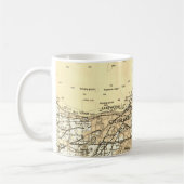 クリーブランド・オハイオ州ヴィンテージ地図 コーヒーマグカップ (左)