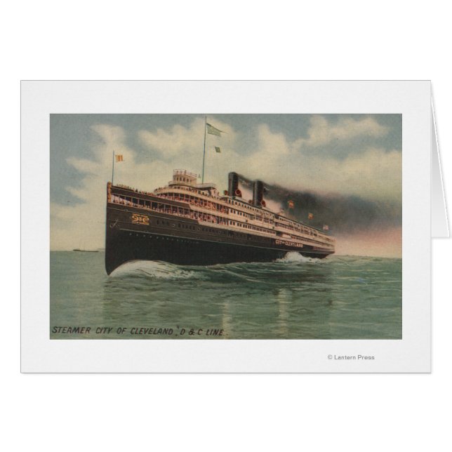 クリーブランド， OH – クリーブランドの汽船市 (正面横)