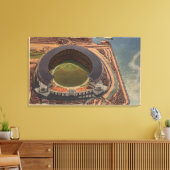 クリーブランド， OH – 市立野球の空中 キャンバスプリント (インサイチュ (リビング))