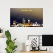 クリーブランドOHドル表示ポスター（緑） ポスター (ホームオフィス)