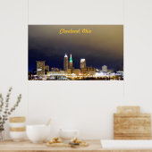 クリーブランドOHドル表示ポスター（緑） ポスター (キッチン)