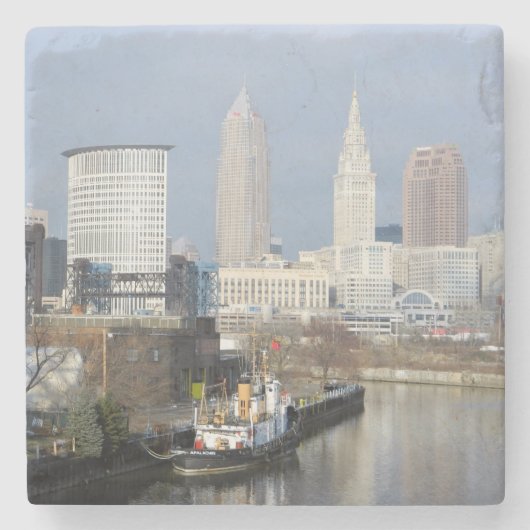 クリーブランドOHリバービューストーンコースター ストーンコースター (正面)