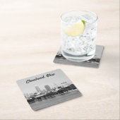 クリーブランドOHレイクスカイラインコースター スクエアペーパーコースター (インサイチュ)