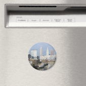 クリーブランドOH (River View w/Tugboat) マグネット (インサイチュ (食洗機))