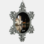 クリーブラン転がド・スノーフレーク スノーフレークピューターオーナメント (左)