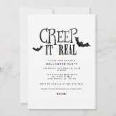 クリープそれ実質のハローウィンパーティ 招待状 (正面)