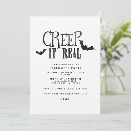 クリープそれ実質のハローウィンパーティ 招待状 (スタンド正面)