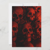 クリープィ スケアリー フード付き ストーカー ハロウィンパーティー 招待状 (裏面)